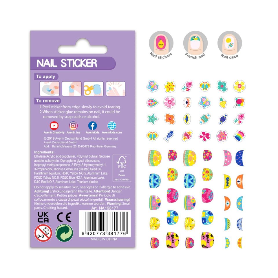 Avenir - Naglalímmiðar blóm