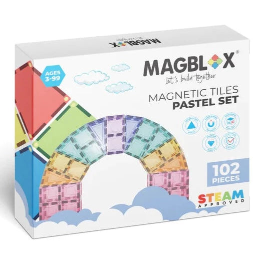 Magblox - Segulkubbar pastel 102 stk