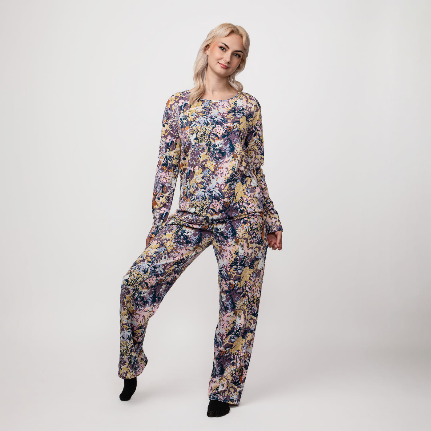 Moomin by martinex -Náttföt Leafy Lilac ( ST: s-xxl )