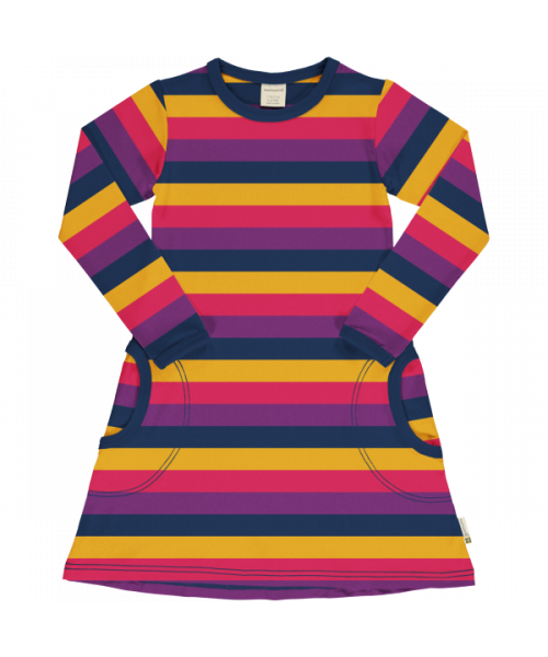 Maxomorra - Kjóll purple stripes