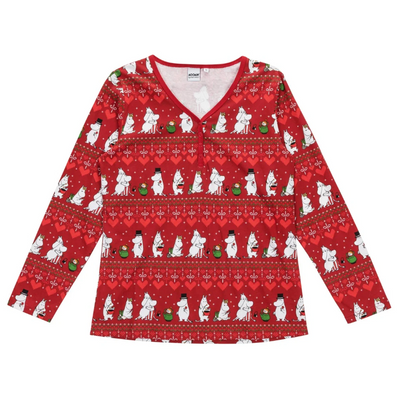 FORSALA - Moomin by martinex - Jólanáttföt DÖMU Winter Heart st S-XXL