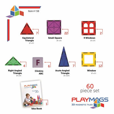 Playmags - 60 stk sett