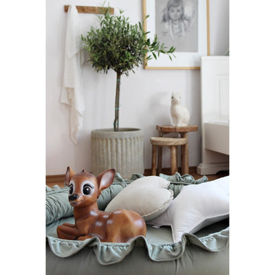 Leikhreiður með pífu 90 cm - DESERT GREEN