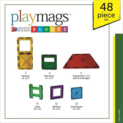 Playmags segulkubbar - 48 stk accessory set